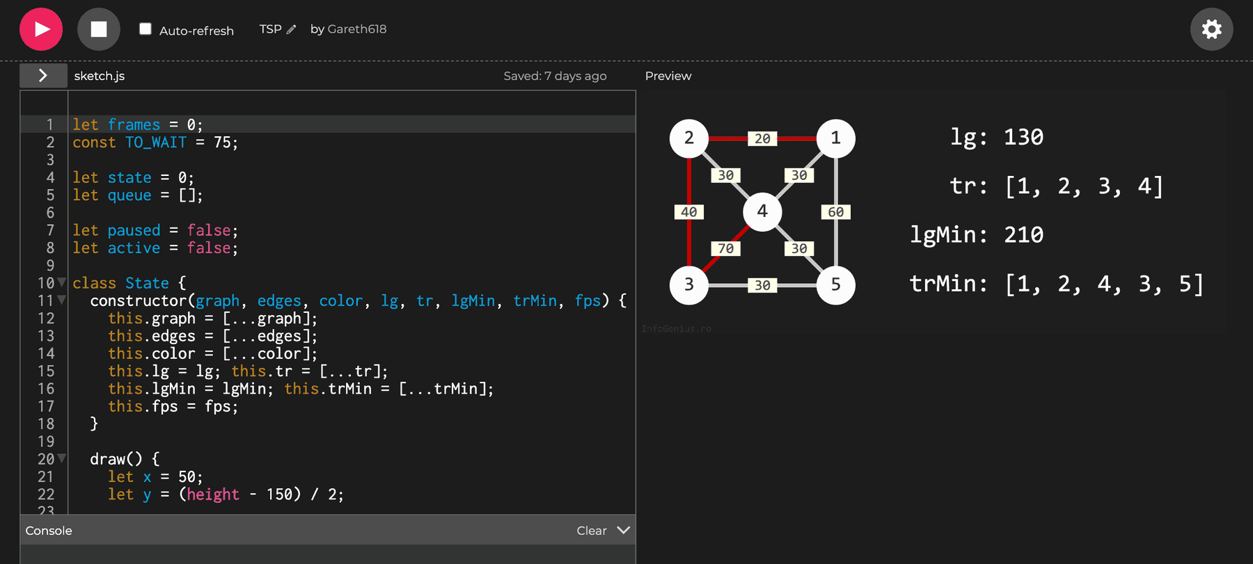 Editorul online P5.JS