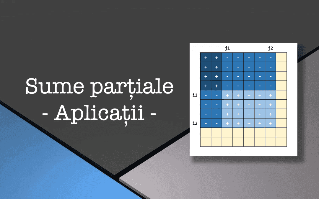 Sume parțiale în C++. Probleme cu sume parțiale