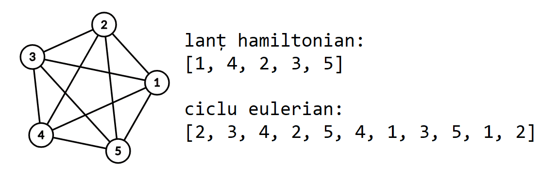 Lanț hamiltonian, ciclu eulerian